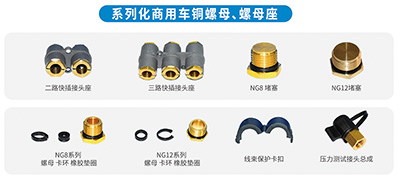 系列化商用車銅螺母、螺母座